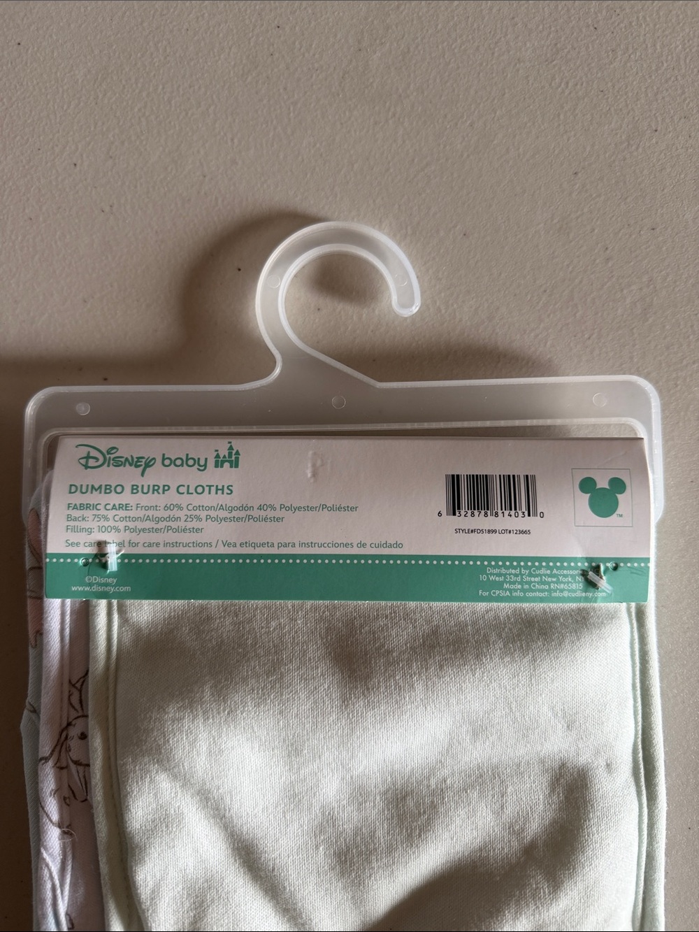 Disney Baby Dumbo Burp Cloth Set - Picture 2 of 5